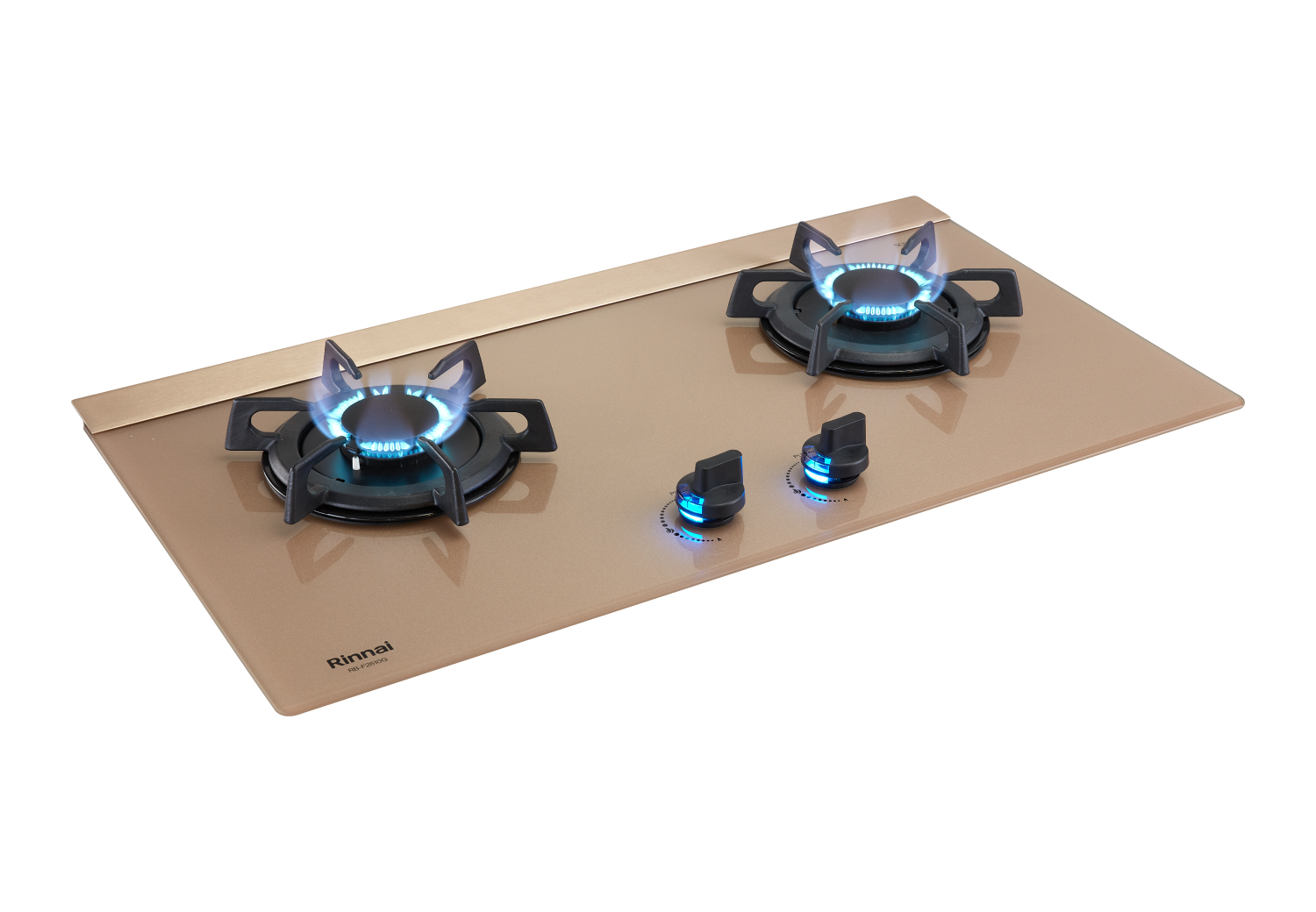 檯面式蓮花玻璃雙口爐-RB-F2610G(K)