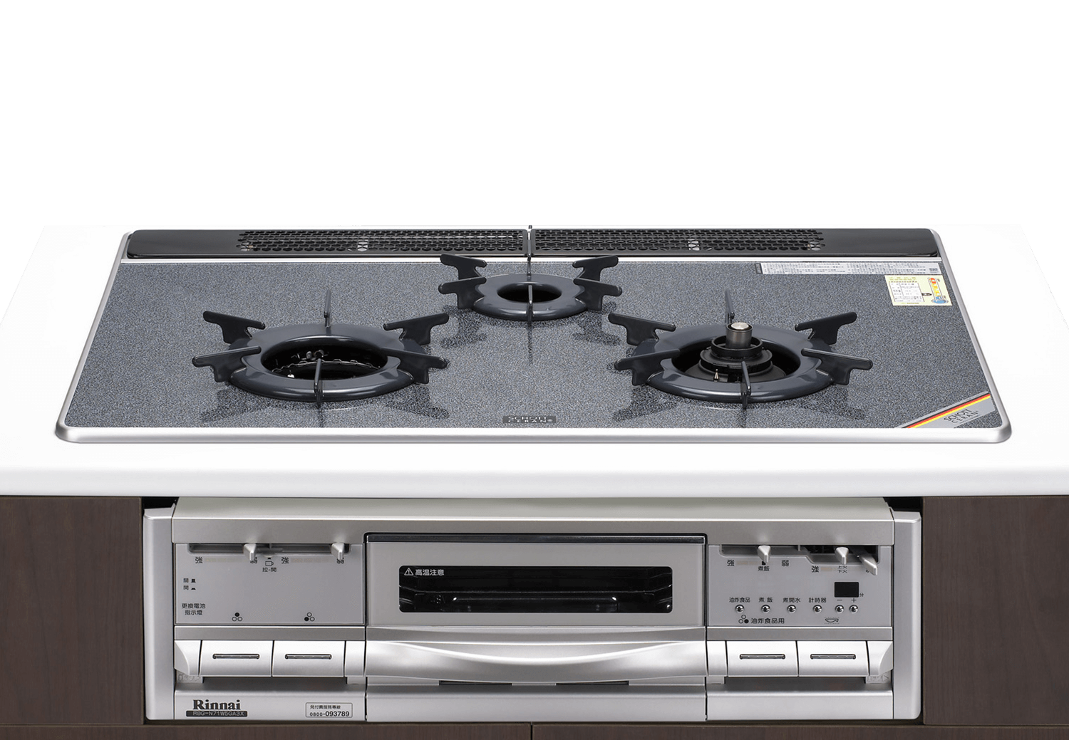 爐連烤內焰玻璃三口爐-RBG-N71W5GA3X-SVL-TR
