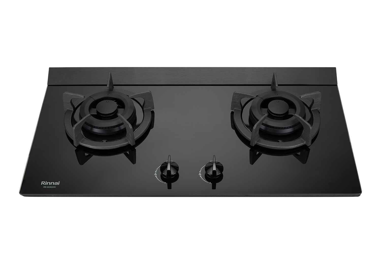 Rinnai林內-檯面式極炎玻璃雙口爐-RB-M2600G(B)