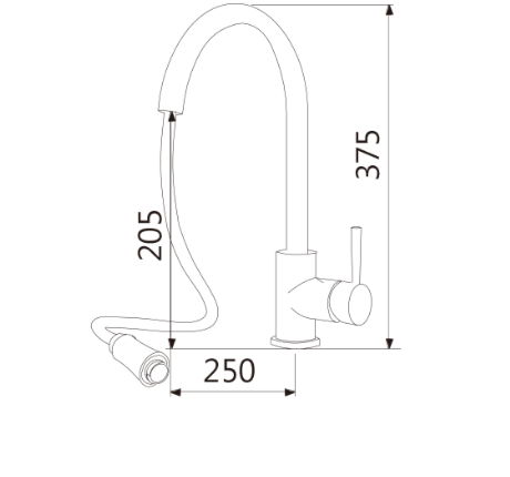 T.A.P. - 抽拉廚房龍頭 / TAP-107002
