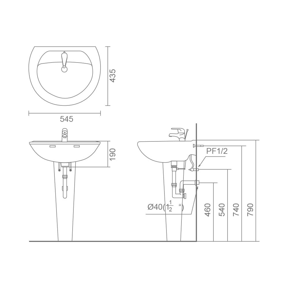 MRBEAR - 單孔面盆組 / P-1895C