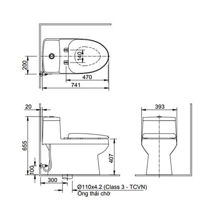 日本 INAX 單體馬桶 AC-939VN-TW