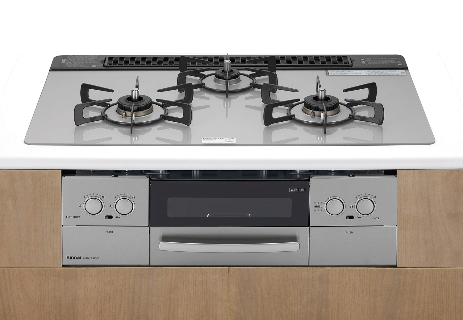 爐連烤感溫玻璃三口爐 | 如意烤LiSSe|-RB71W23L7R5-STW-TR