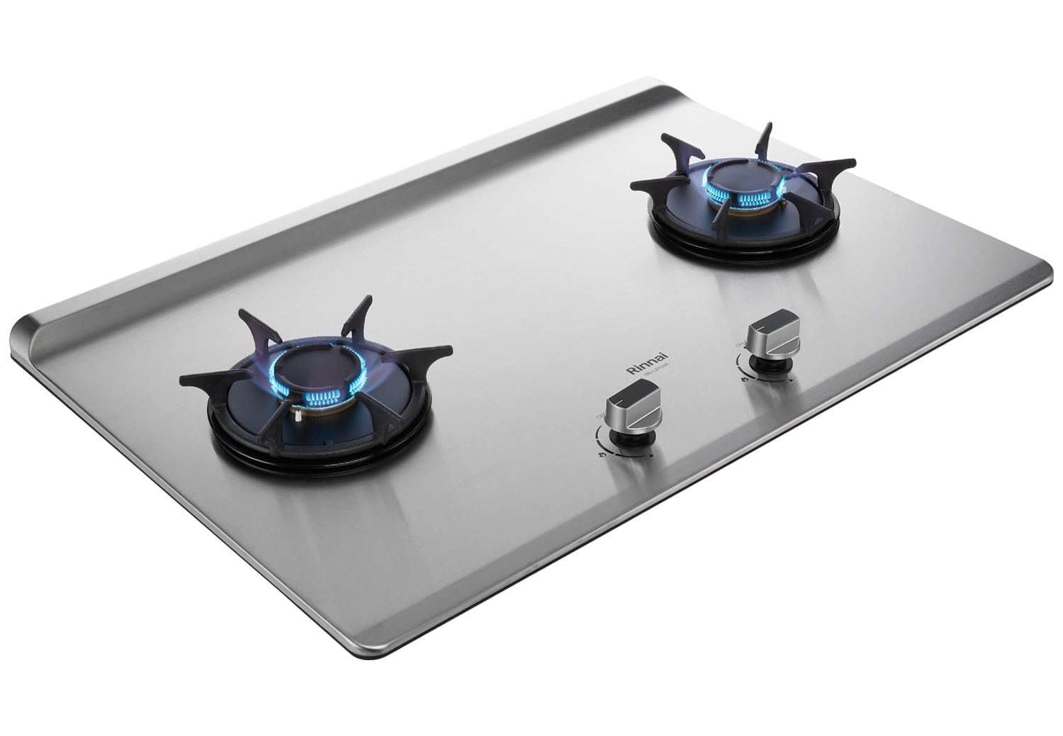 Rinnai林內-檯面式彩焱不銹鋼雙口爐-RB-L2700S