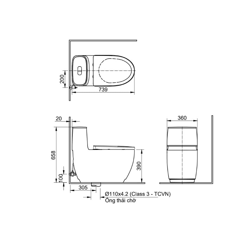 日本 INAX 單體馬桶AC-1052VN-TW/BW1(new)