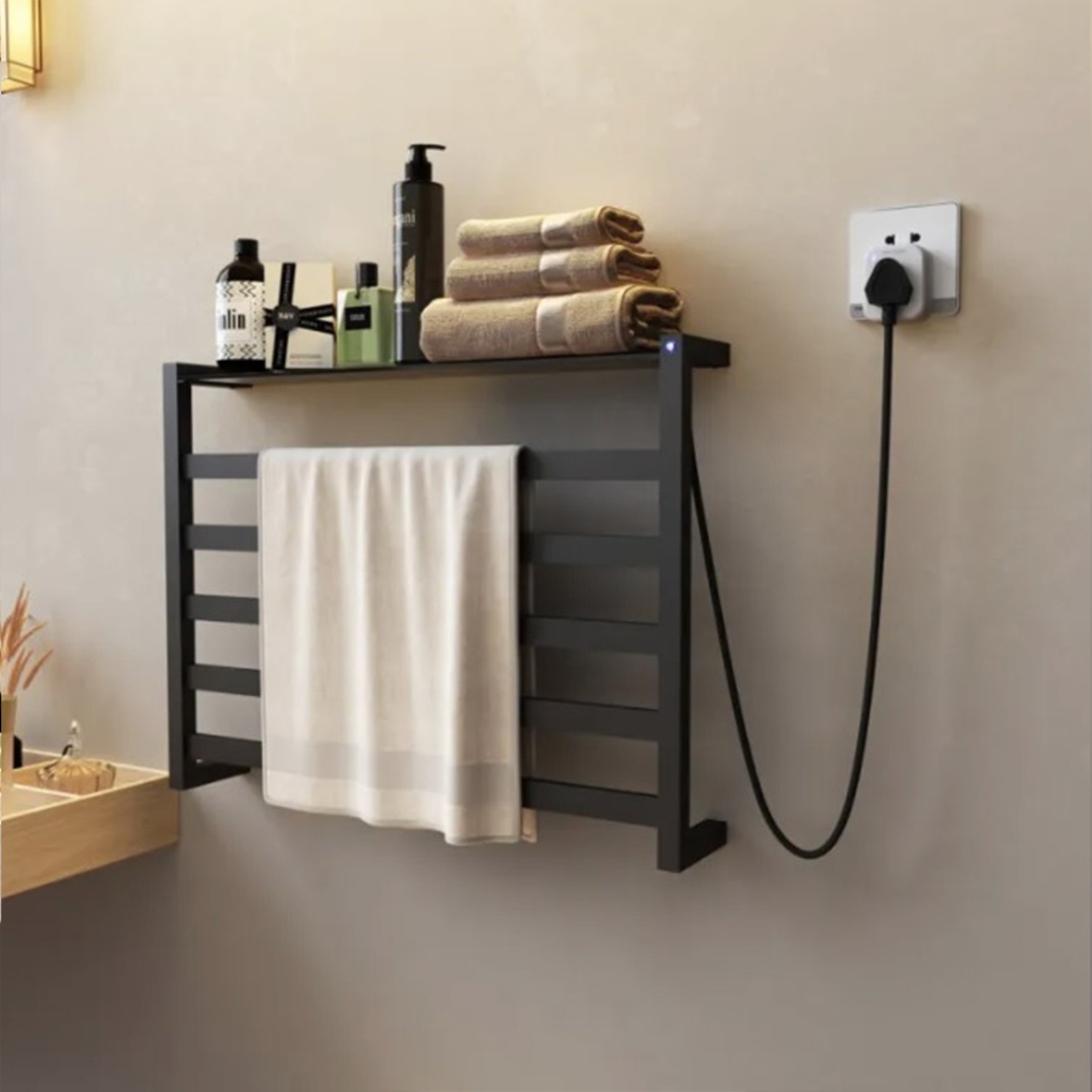 電熱毛巾桿 – 細緻黑 - MUF-108