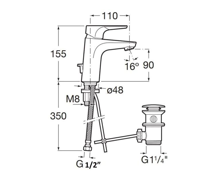 ROCA單槍龍頭-A5A3090CON