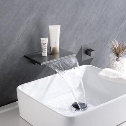 DE系列 -埋壁式瀑布面盆龍頭 - PB-70091-M