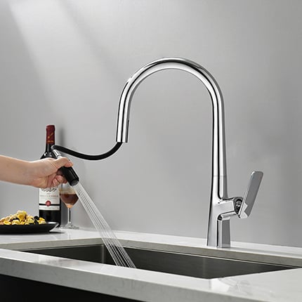 澄本 - 隱藏抽拉系列廚房龍頭 - H-16617.9