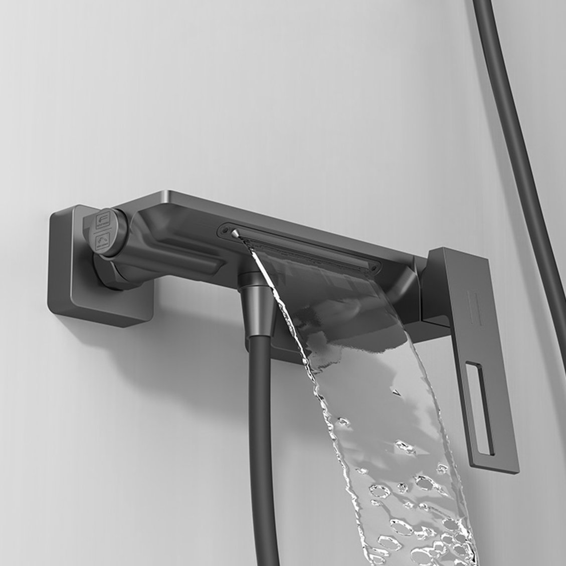 IDEAVIT - 按鍵式混和瀑布龍頭 - D-70099-K-T1