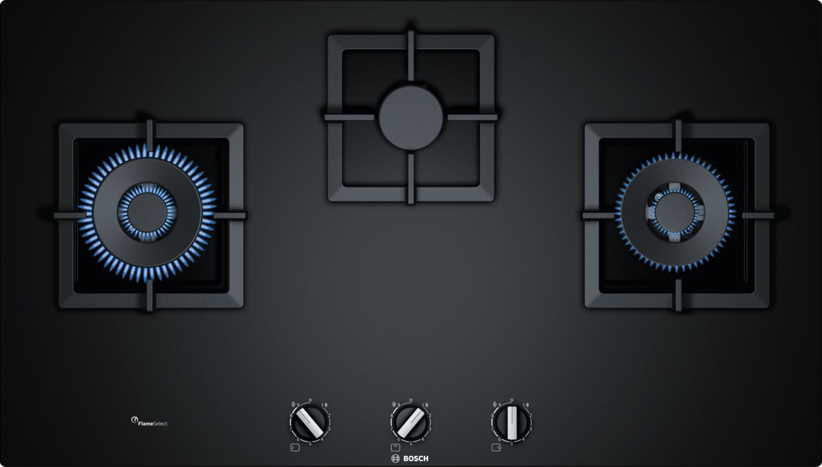 BOSCH-6系列 瓦斯爐 90 cm 深遂黑-PPW9A6B20T BOSCH-6系列 瓦斯爐 90 cm 深遂黑-PPW9A6B20T