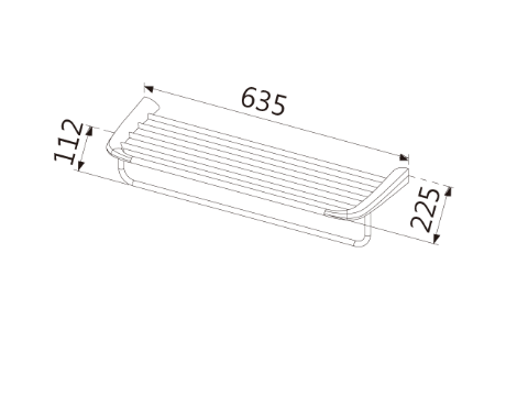 全銅電鍍 - 毛巾桿置衣架 T-7064