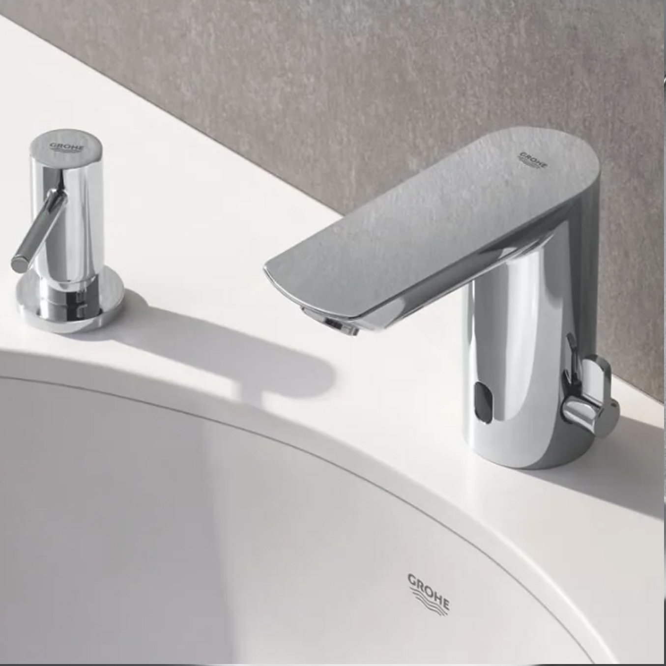 GROHE ｜BAU Cosmopolitan E 感應式冷熱水混合龍頭 (鉻色) 36453000
