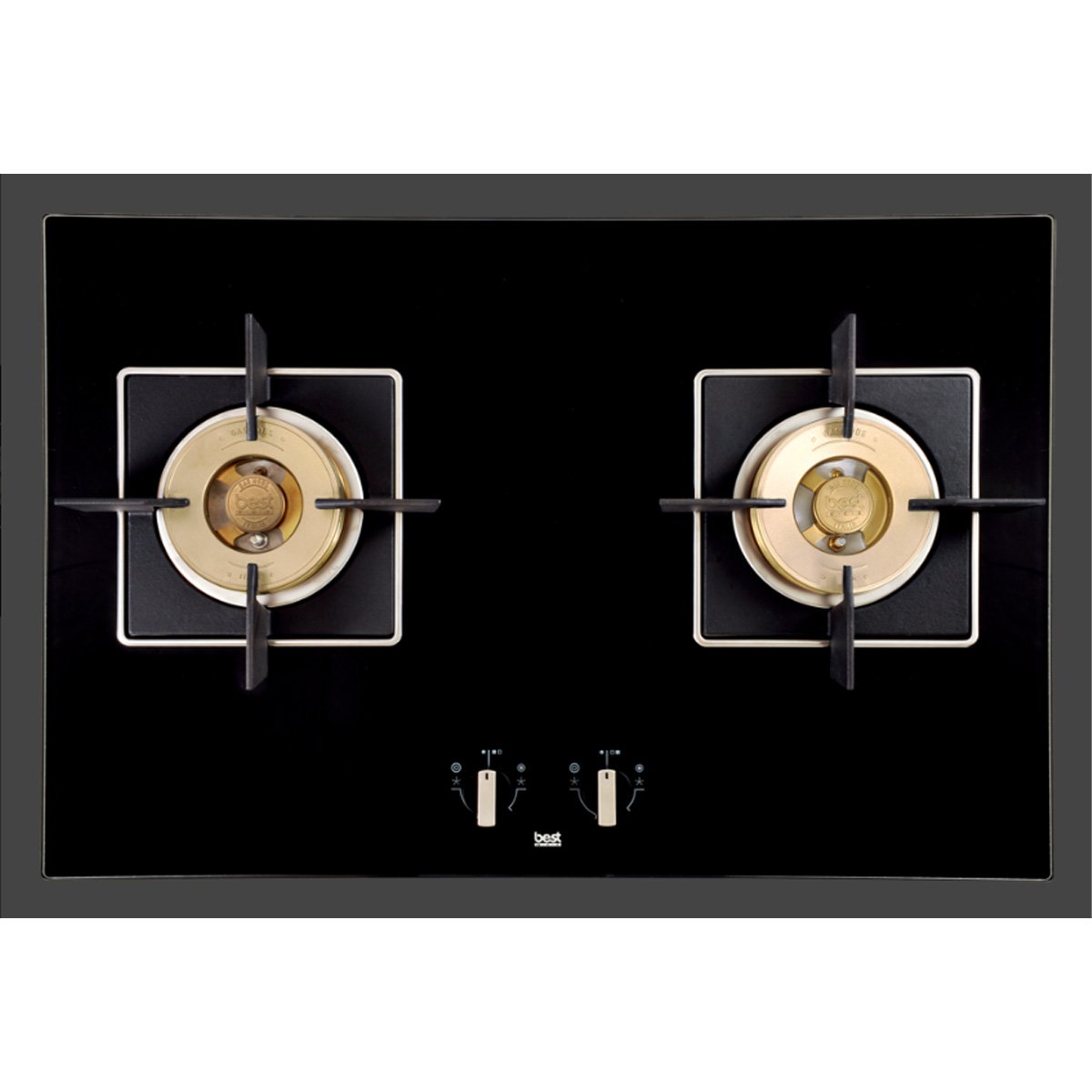 黑玻雙口高效能瓦斯爐GH7450-GS 黑玻雙口高效能瓦斯爐GH7450-GS