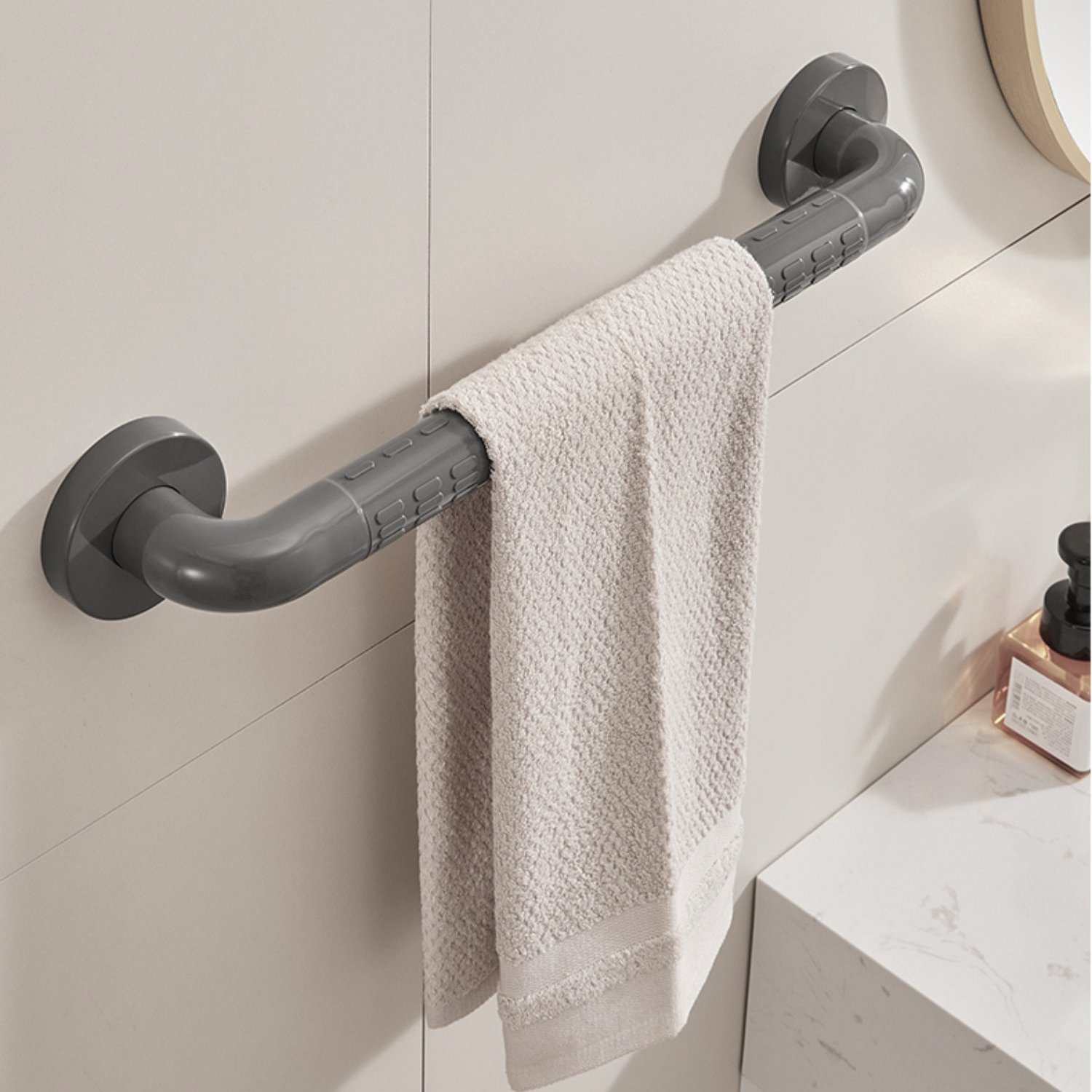 STVIVK-TPR 鉑霧黑 - 防滑系列-七字、一字訂製安全扶手 - VK-S531-K