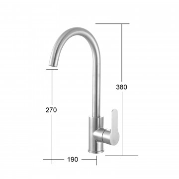 Day&Day - 304不鏽鋼廚房無鉛龍頭 / ED-KS83501