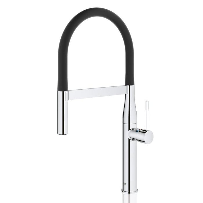 GROHE｜ESSENCE單槍活動式龍頭 黑色套管(鉻色)-30294000