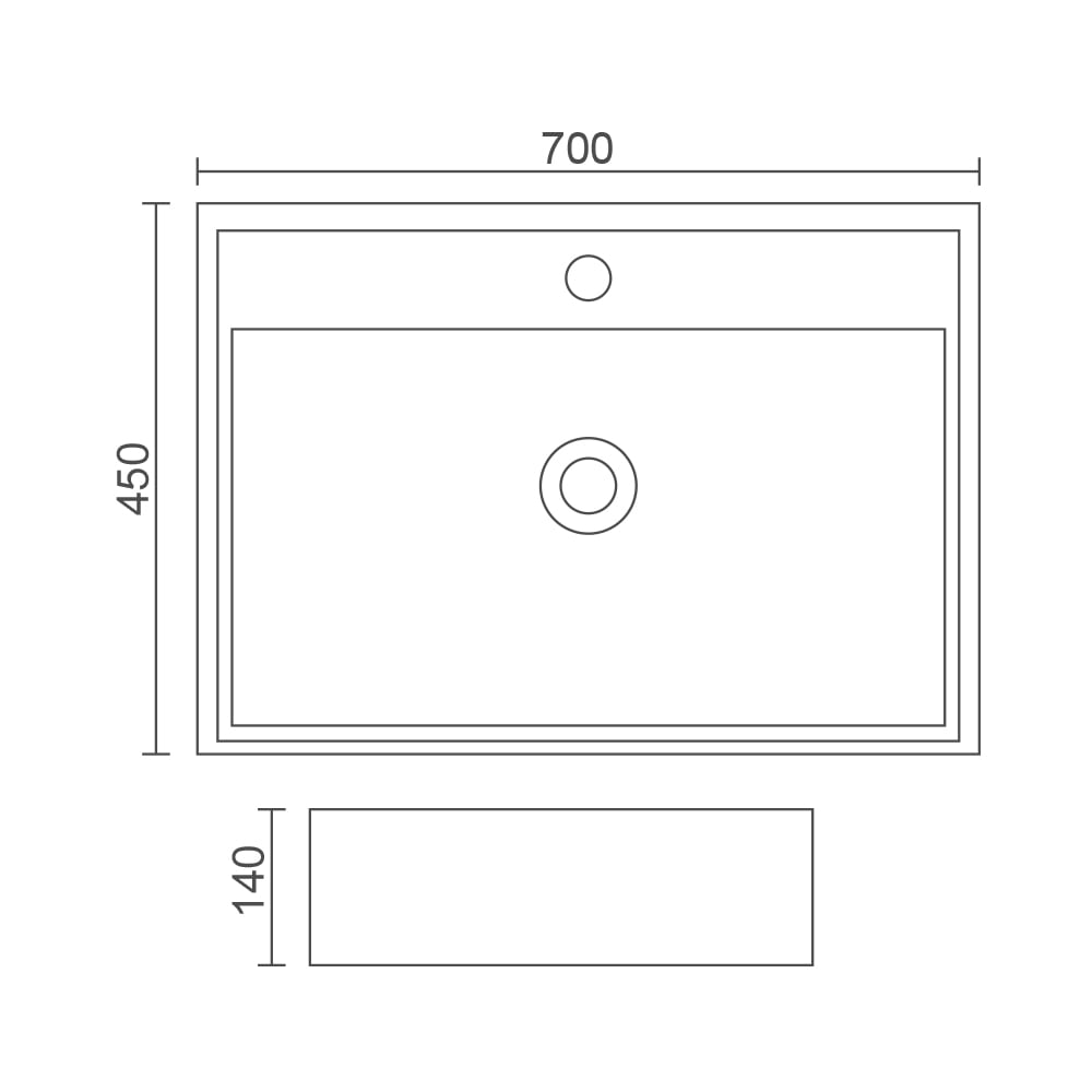 MRBEAR - 檯上盆 / PMA-1017-70