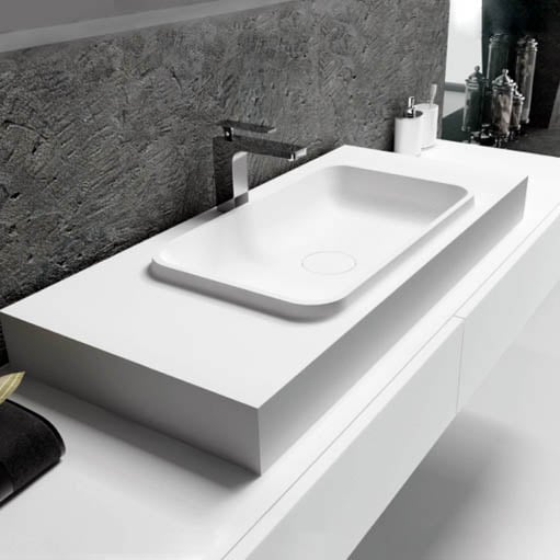 IDEAVIT - 白色平光霧面人造石壁掛盆 - WA151002011 IDEAVIT - 白色平光霧面人造石壁掛盆 - WA151002011