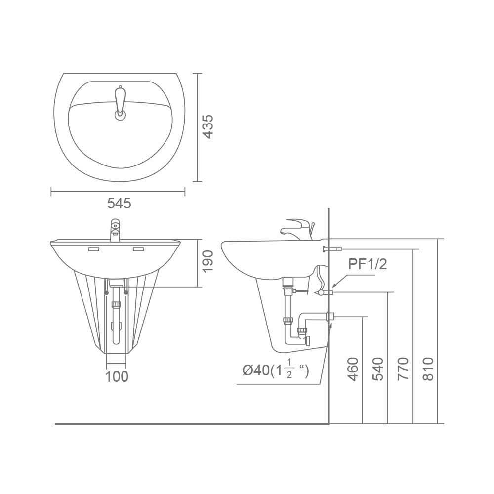 MRBEAR - 單孔面盆組 / P-1895B