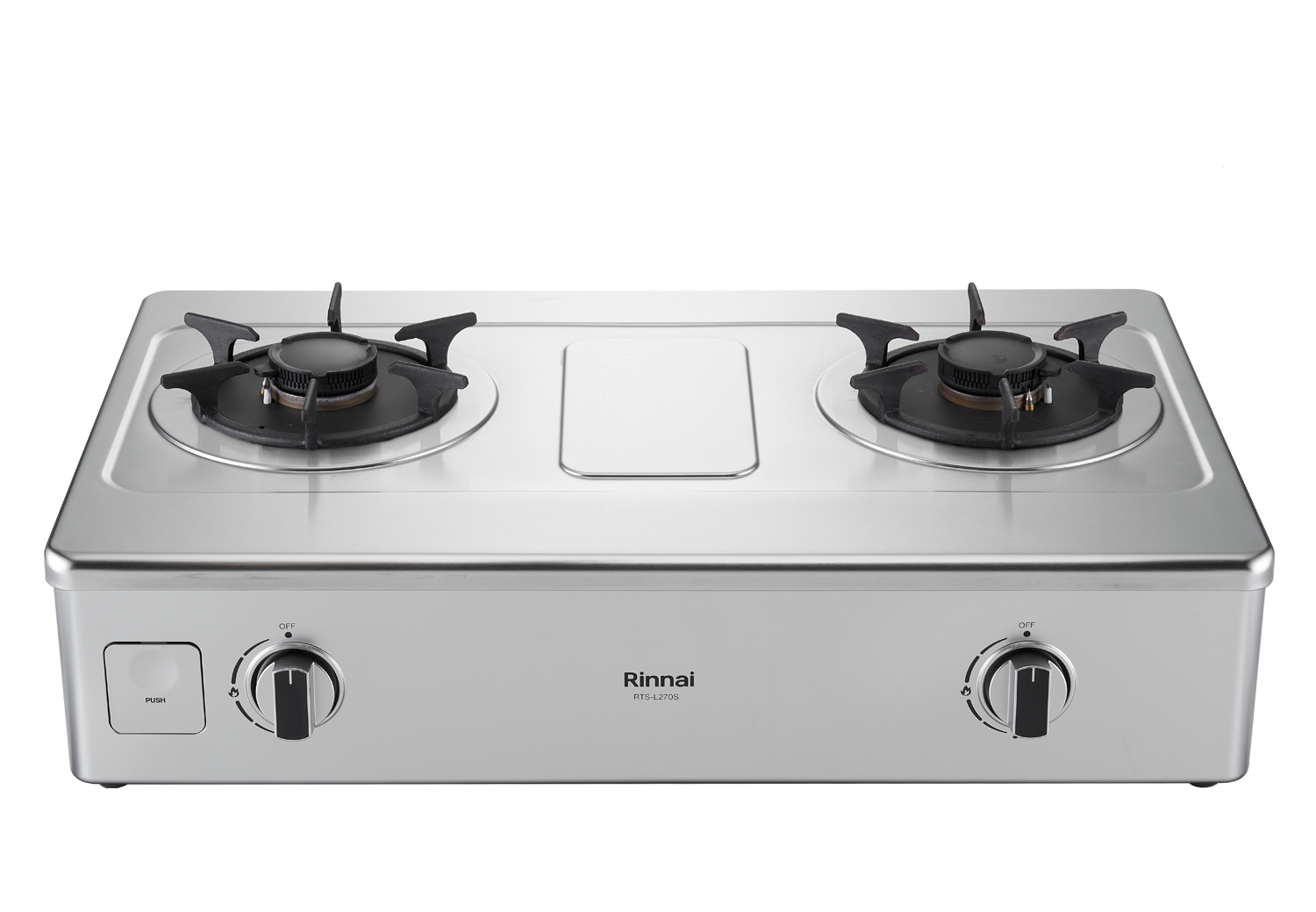 Rinnai林內-台爐式彩焱不鏽鋼雙口爐-RTS-L270S