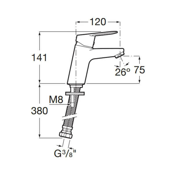 ROCA 單槍龍頭-A5A3L25C00