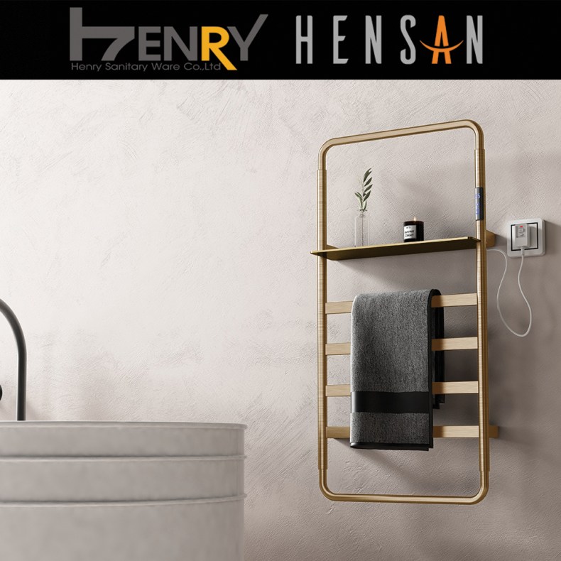 HENSAN - 智能電熱毛巾桿 / F-2033-BG(拉絲金)