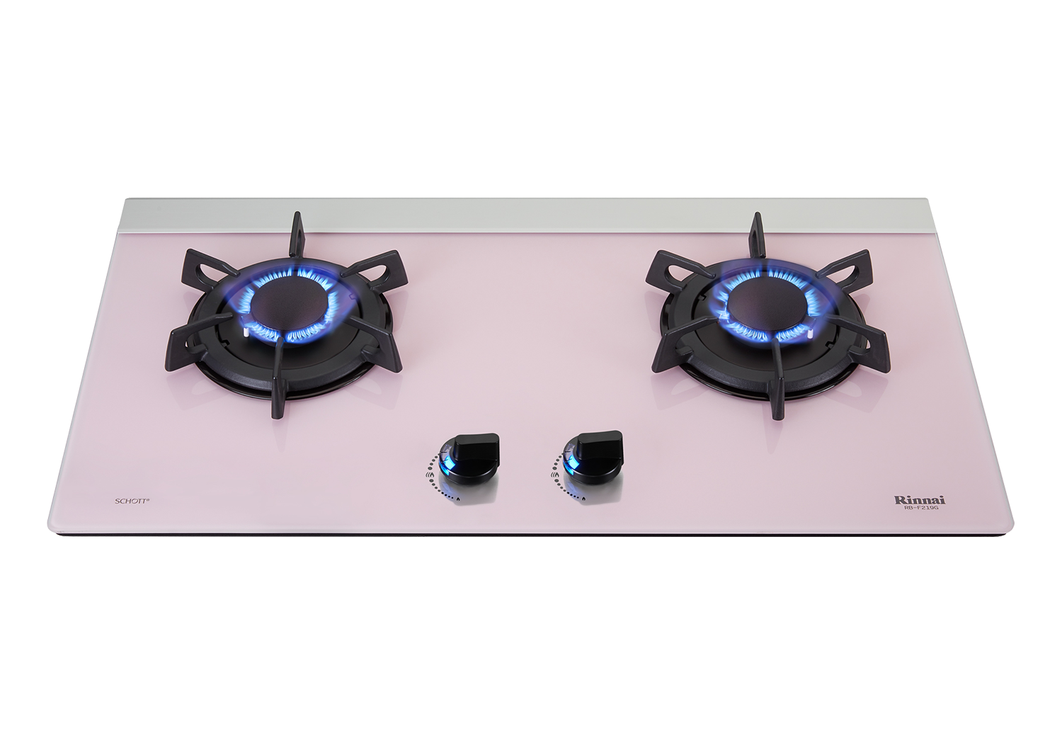 檯面式蓮花玻璃雙口爐-RB-F219G(P)