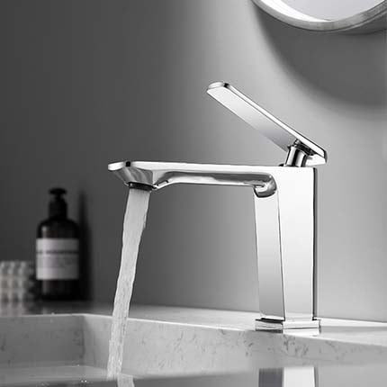 DE . 極簡導邊形把手設計款 - 面盆龍頭  / H-6303.2