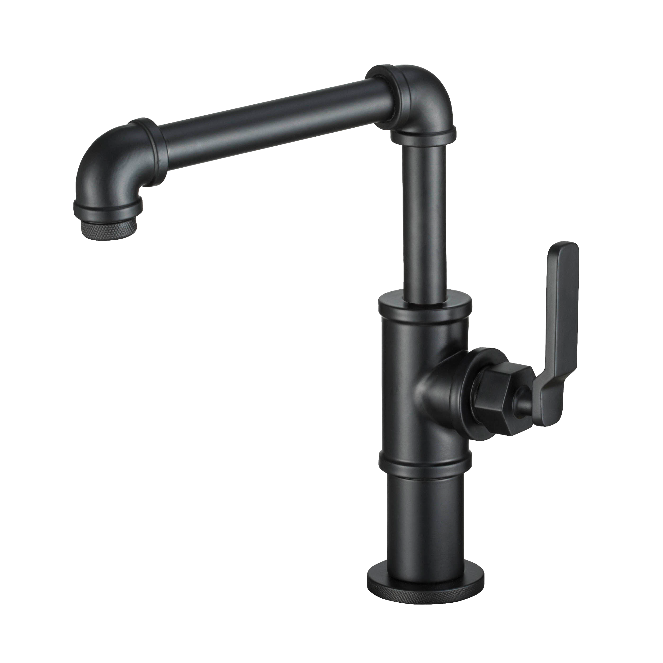 JiangPin-復古工業風 - 冷熱混合單把型 / 面盆龍頭 (霧砂黑、絲面古銅)