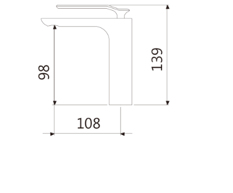 T.A.P. - 面盆龍頭(髮絲黑) / TAP-100575