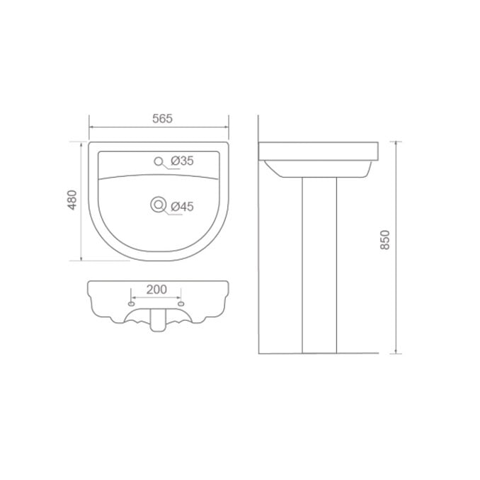 MRBEAR - NEW!!單孔面盆組 / P-1171B