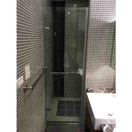 淋浴拉門乾溼分離-無框單門 JC-001