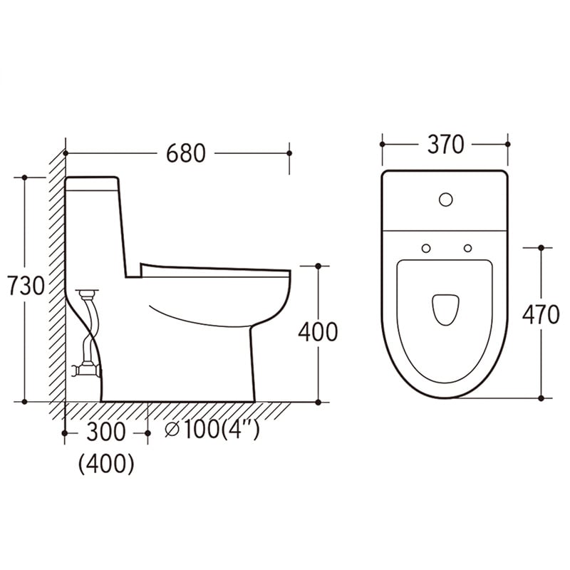Cassido - 單體兩段式沖水馬桶 / O-908
