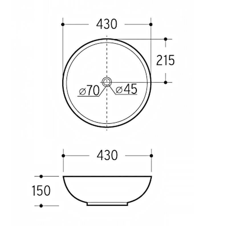 Cassido - 檯上盆 - 藝術盆系列 / B-201 B-202 B-203 B-204