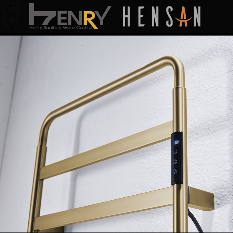 HENSAN - 智能電熱毛巾桿 / F-2023-BG(拉絲金)