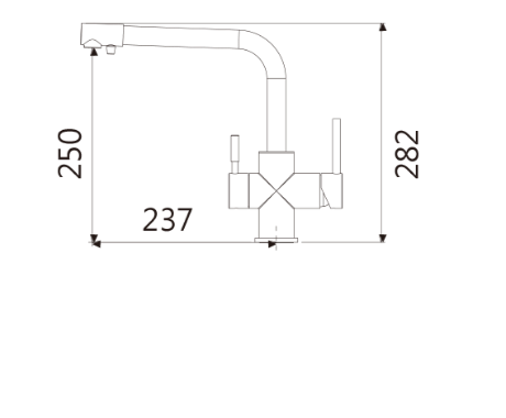 T.A.P. - 無鉛廚房龍頭(霧感黑) / TAP-106515