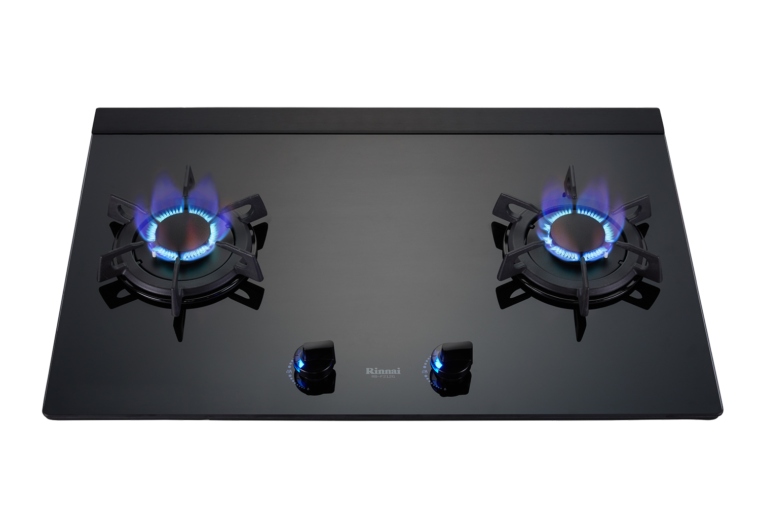 檯面式蓮花玻璃雙口爐-RB-F212G(B)