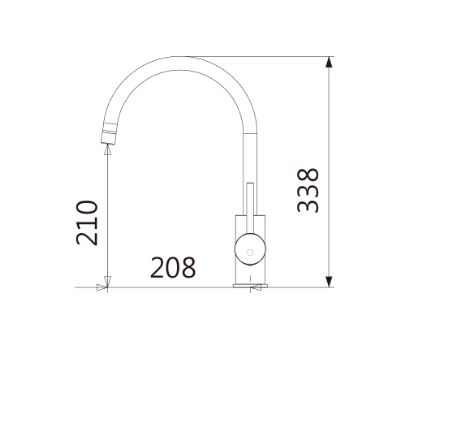 T.A.P. - 無鉛廚房龍頭 / TAP-106023 (3分管)