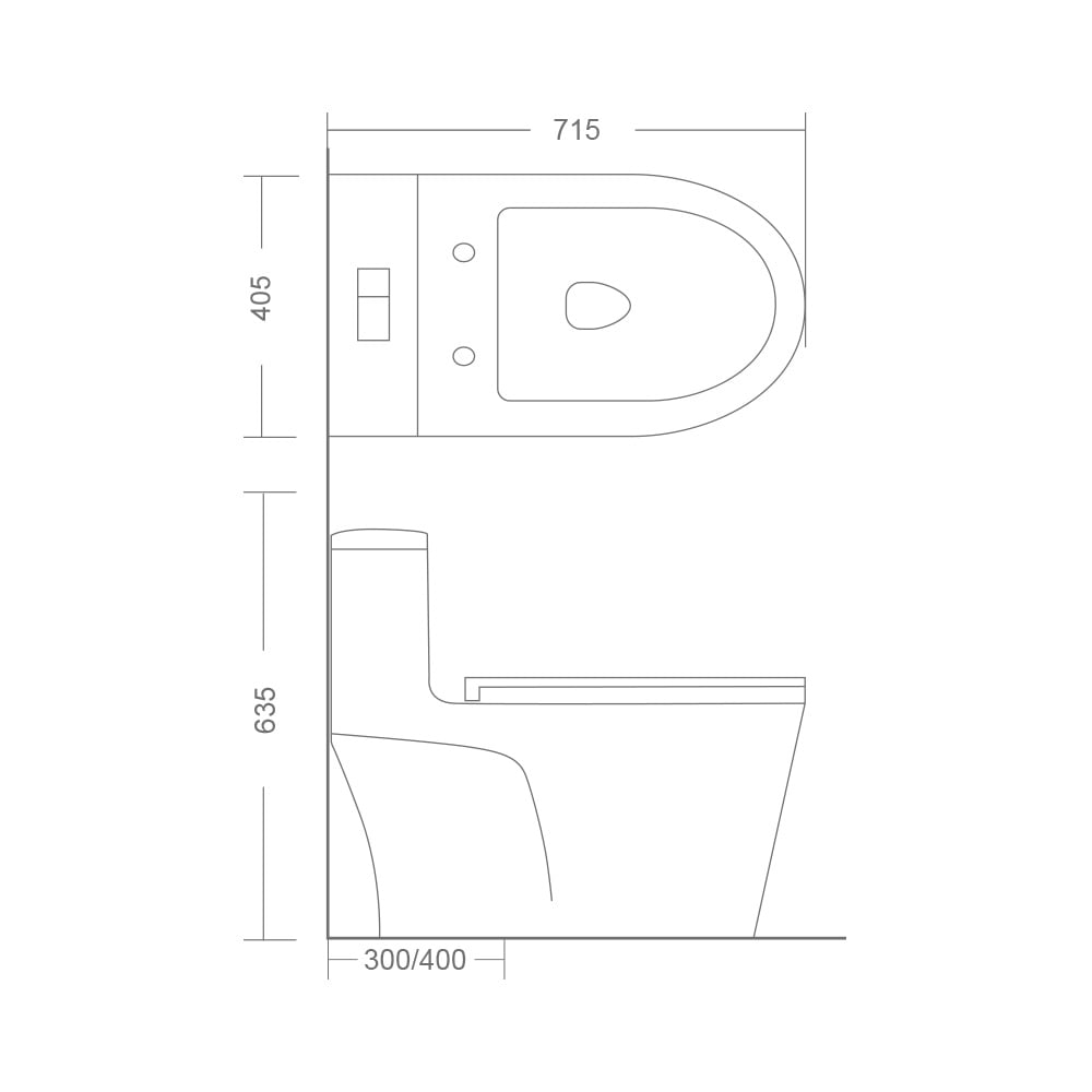 MRBEAR - NEW!! 兩段式省水單體馬桶 / PMA -1902.3 / PMA -1902.4