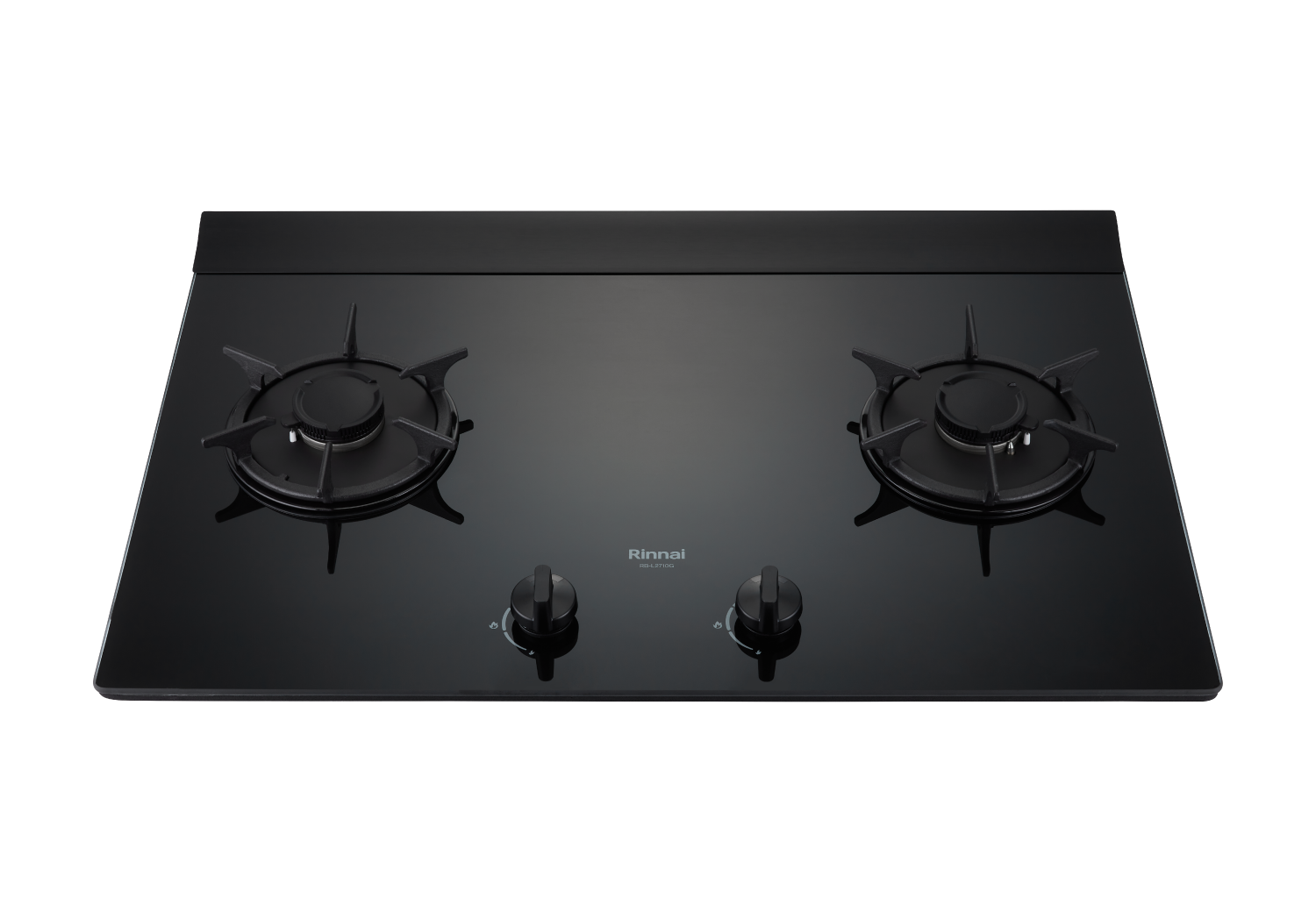 Rinnai林內-檯面式彩焱玻璃雙口爐-RB-L2710G(B)