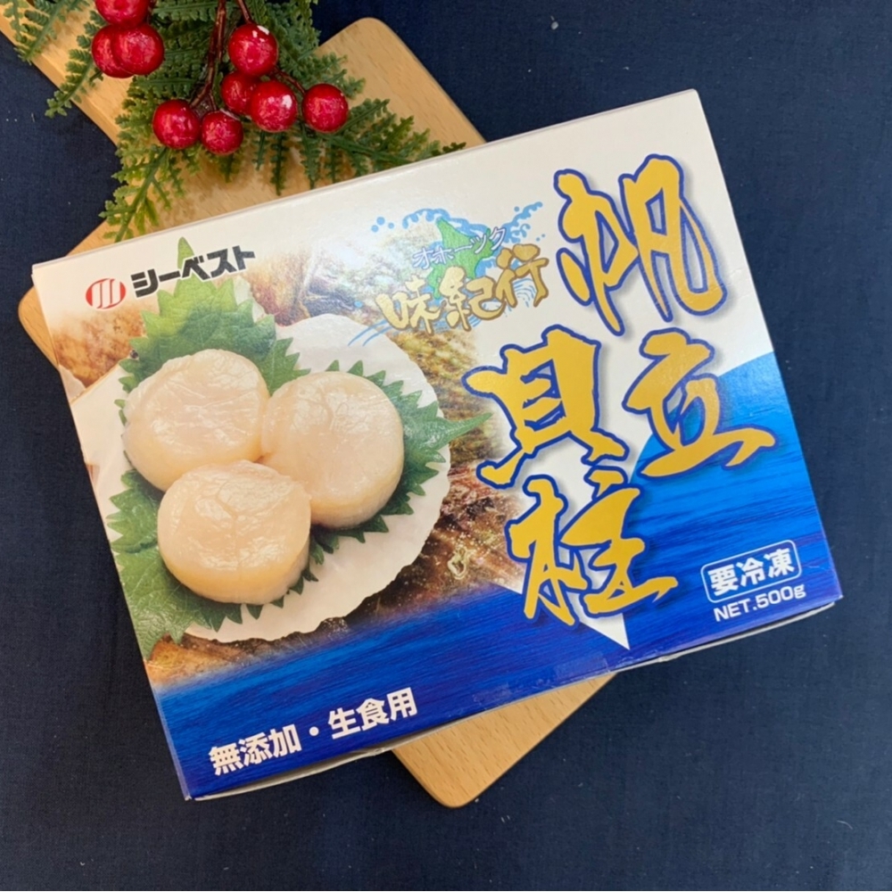 日本生食級干貝3S 500g/盒/海鮮網購推薦