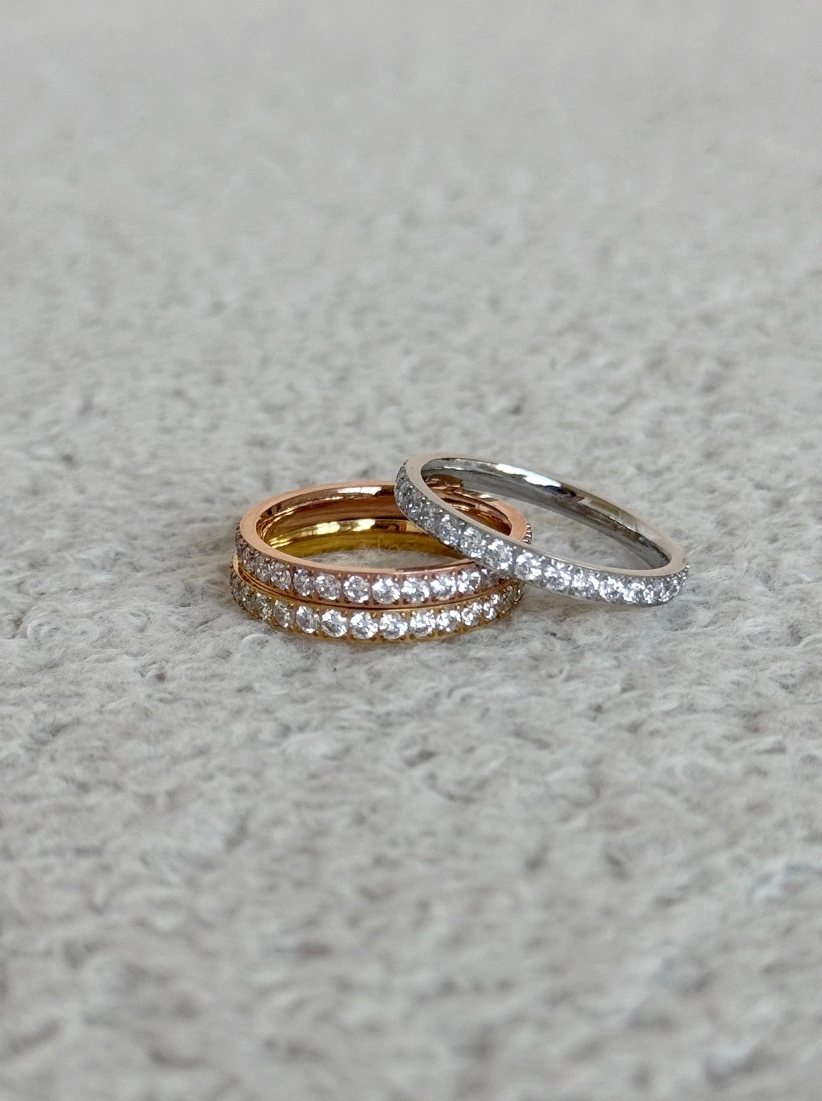 18K Full Diamond Classic Ring 每人都要擁有的經典滿鑽戒指