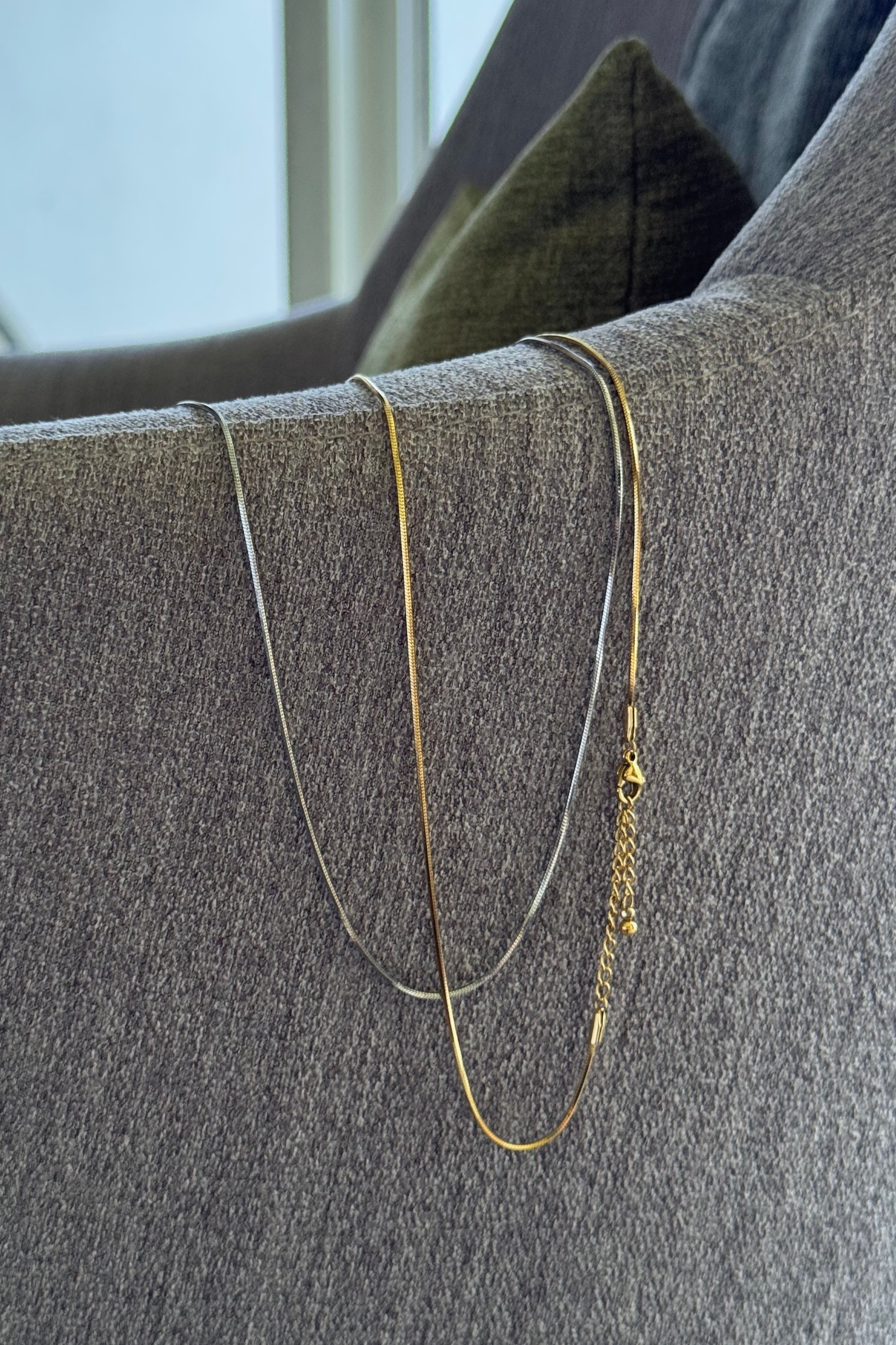 316L Thin Snake Chain Necklace 圓蛇骨項鍊