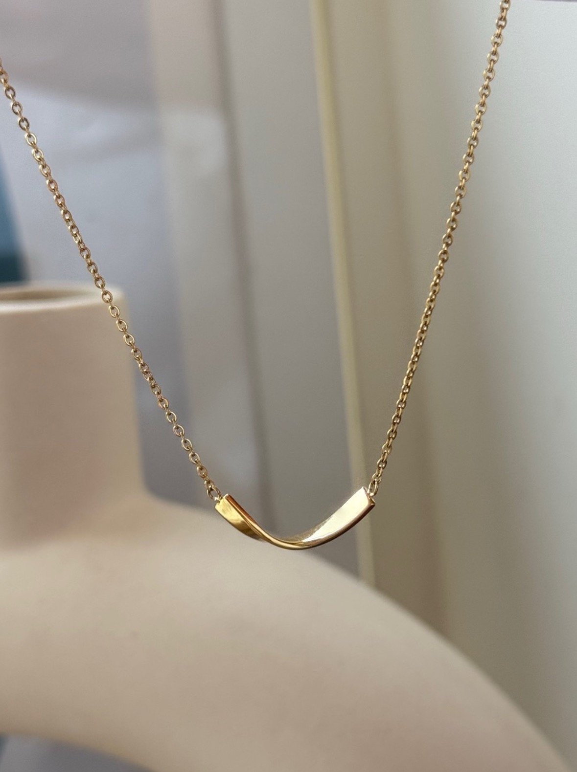 316L Smile  Necklace 立體微笑項鍊(可刻字)