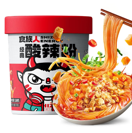 食族人酸辣粉桶装系列 24桶/箱 可订6/12/24/36/48