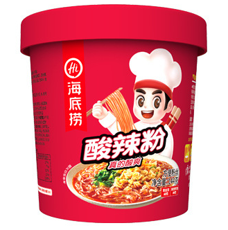 海底撈酸辣粉144克桶  24桶/箱  全素跟帶肉  8種口味