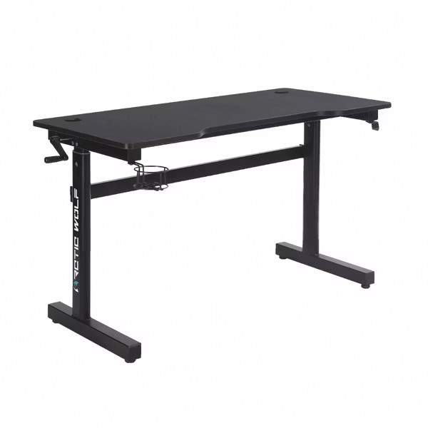 Magician魔術師手動升降碳纖維電競桌-黑色