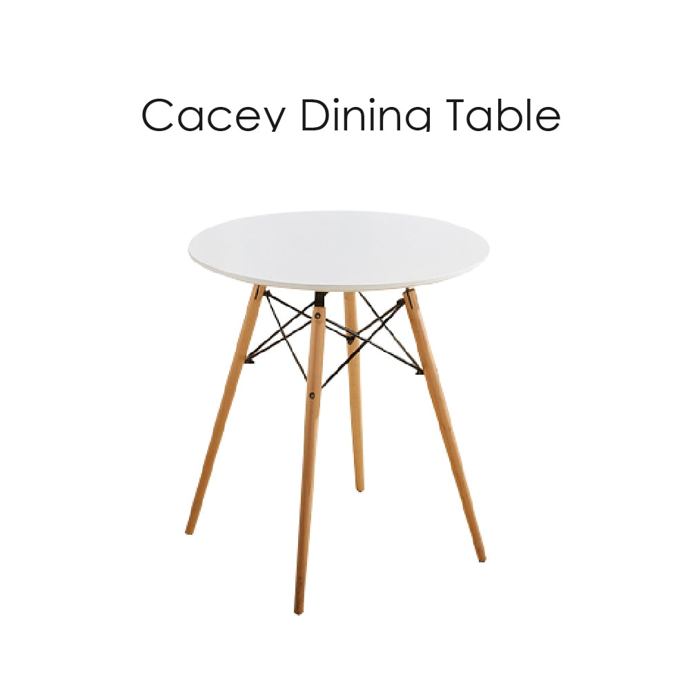 Cacey卡希圓形餐桌-60cm-白色