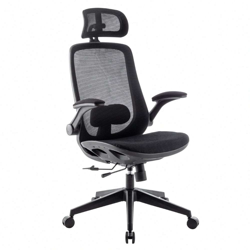 Whirlwind旋風全網多功能高背電腦椅-黑色